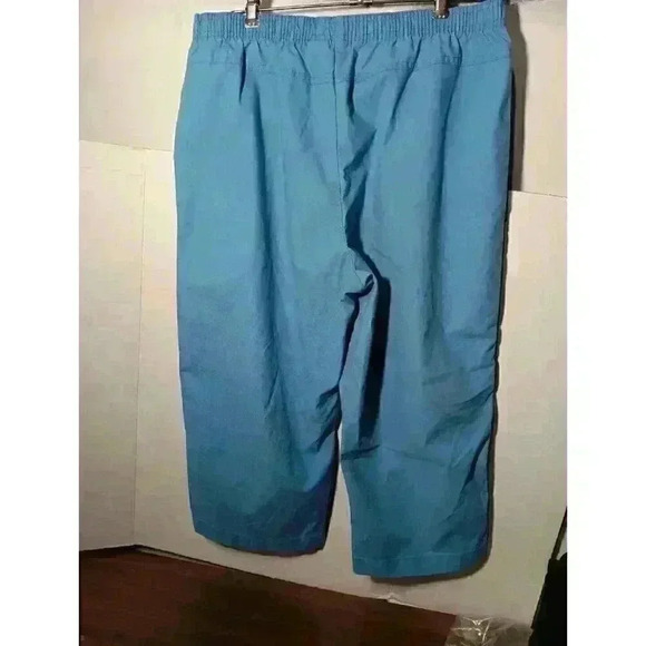 "HASTING & SMITH" Women's Blue Capri Elastic waist Pants Size PL petite - Picture 4 of 7